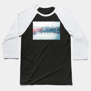 Sunset on Japanese River Baseball T-Shirt